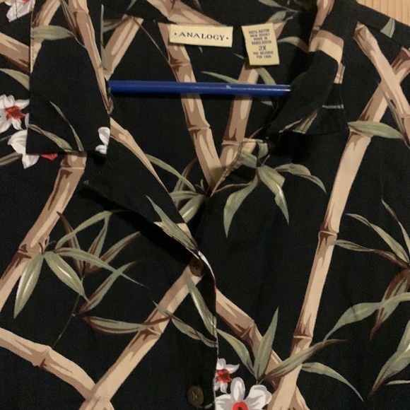 Analogy button down top size 2X - Picture 2 of 3